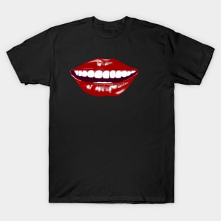 Smiling red lips and white teeth T-Shirt